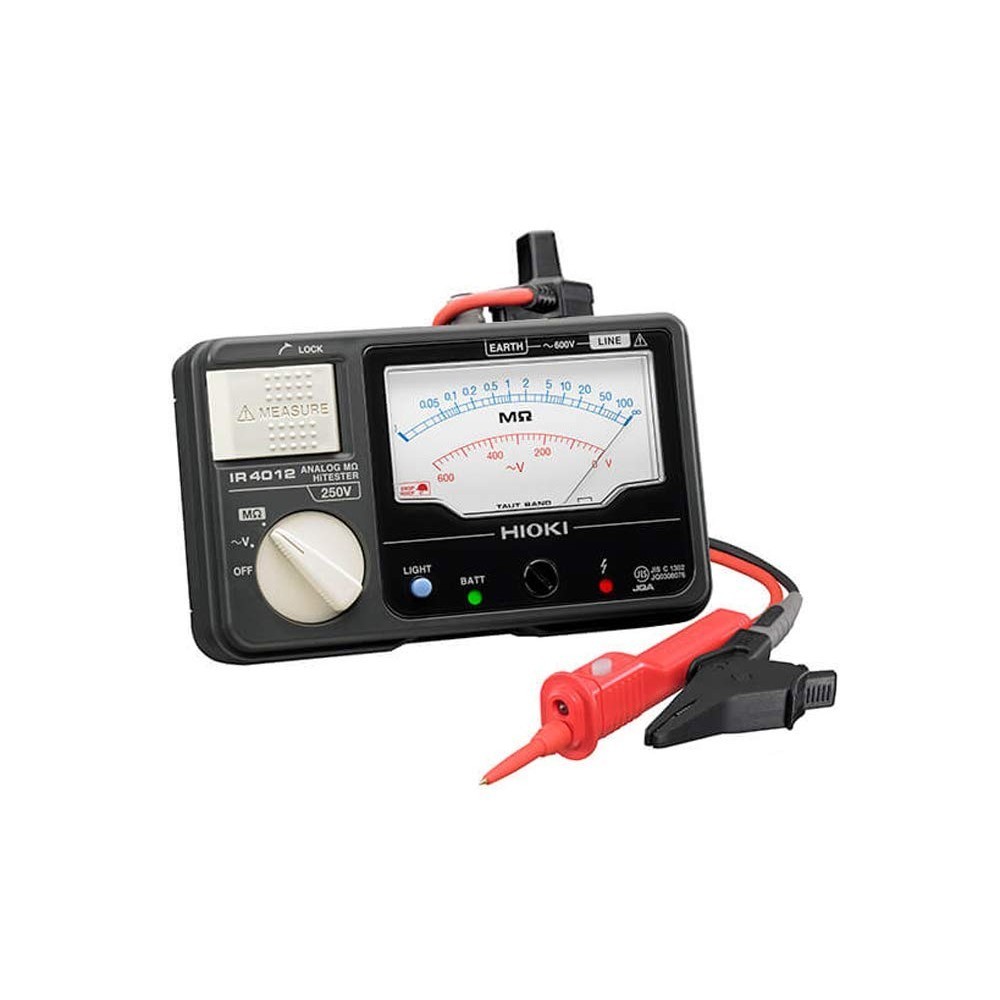 HIOKI Insulation Resistance Tester IR4012-11 Analog Megohm Hi-Tester Switched Lead Set L9788-11 Acce