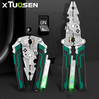 18-In-1 Portable Electrician Multifunctional Electrical Measurement Foldable Plier Stripper Crimping