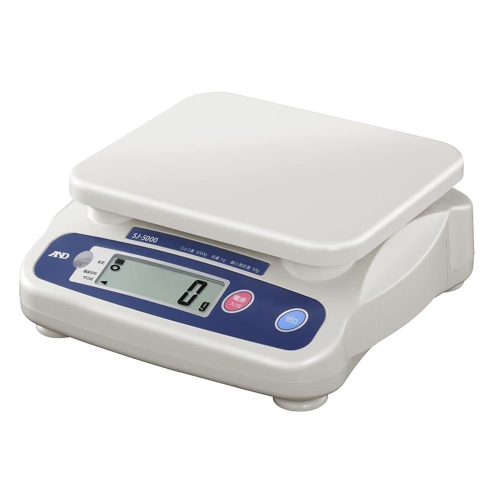 A&D Trade-certified Digital Scale SJ-5000 Capacity 5000g Minimum display 5g Usage range 50-5000g Pan
