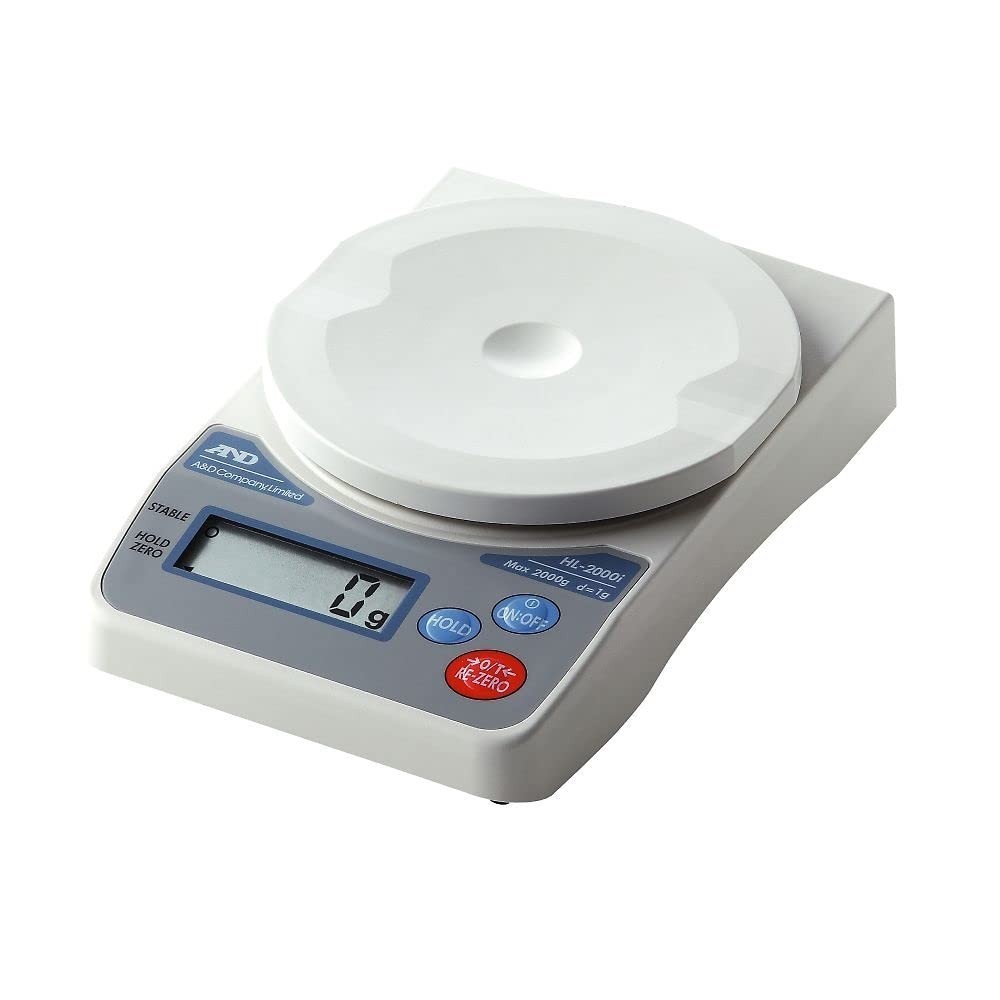 A&D Digital Scale HL-2000i Capacity 2000g Minimum display 1g Pan size φ130mm Uncertified Product com