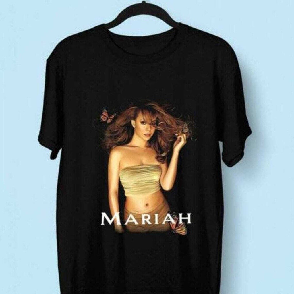 เสื้อยืด Mariah Carey นักร้องชาวอเมริกัน พร้อมสำหรับคอนเสิร์ตหรือมอบเป็นของขวัญ