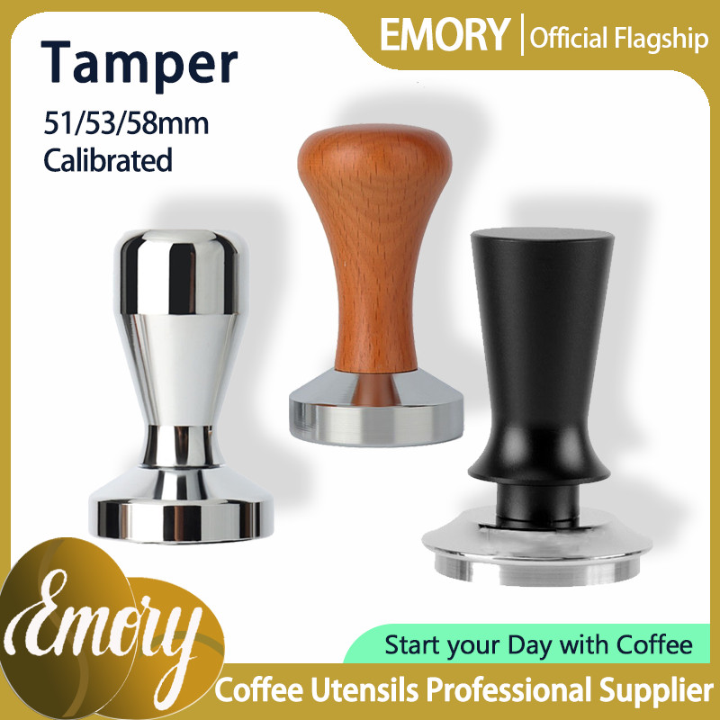 Heavy Coffee Tamper Metal/Wooden Handle Calibrated Tamper Coffee Accessories