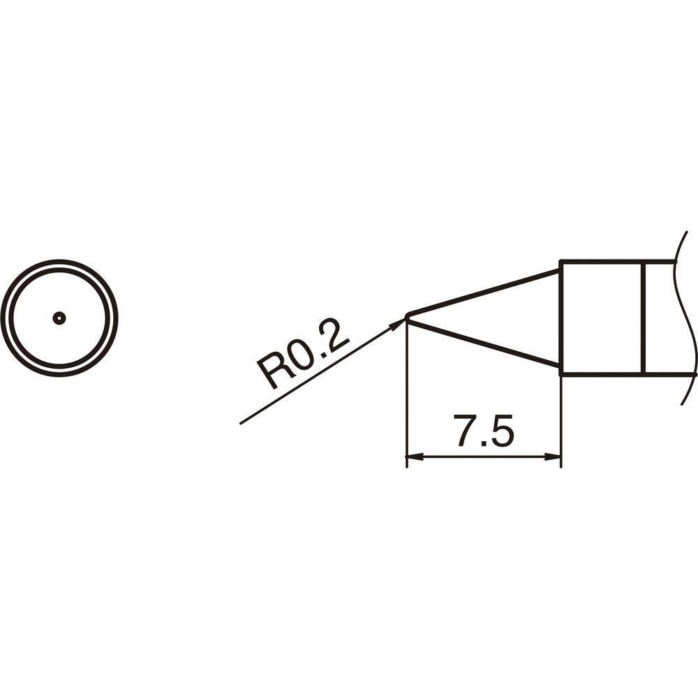 HAKKO soldering tip type B T36-B