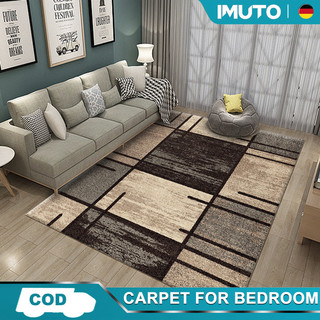 IMUTO Non-Slip Carpet For Bedroom Crystal Velvet Carpet 3D Floor Mat Carpet Living Room Rug Bottom
