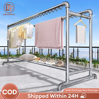 Windproof Clothes Drying Rack Sampayan Ng Damit Heavy Duty Carbon Steel Clothes Rack Indoor Outdoor