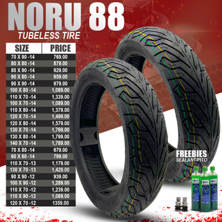 MOTOLAB NORU TIRE 88 Motorcycle TUBELESS TIRE FOR NMAX AEROX PCX CLICK ADV BEAT MIO RUSI EASYRIDE