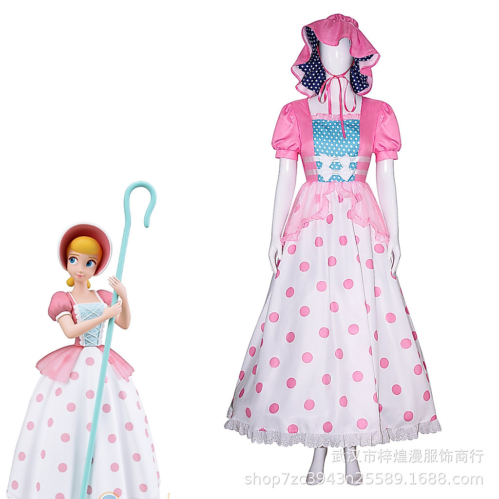 Toy Story 4 little bo peep คอสเพลย์เครื่องแต่งกาย 85DL