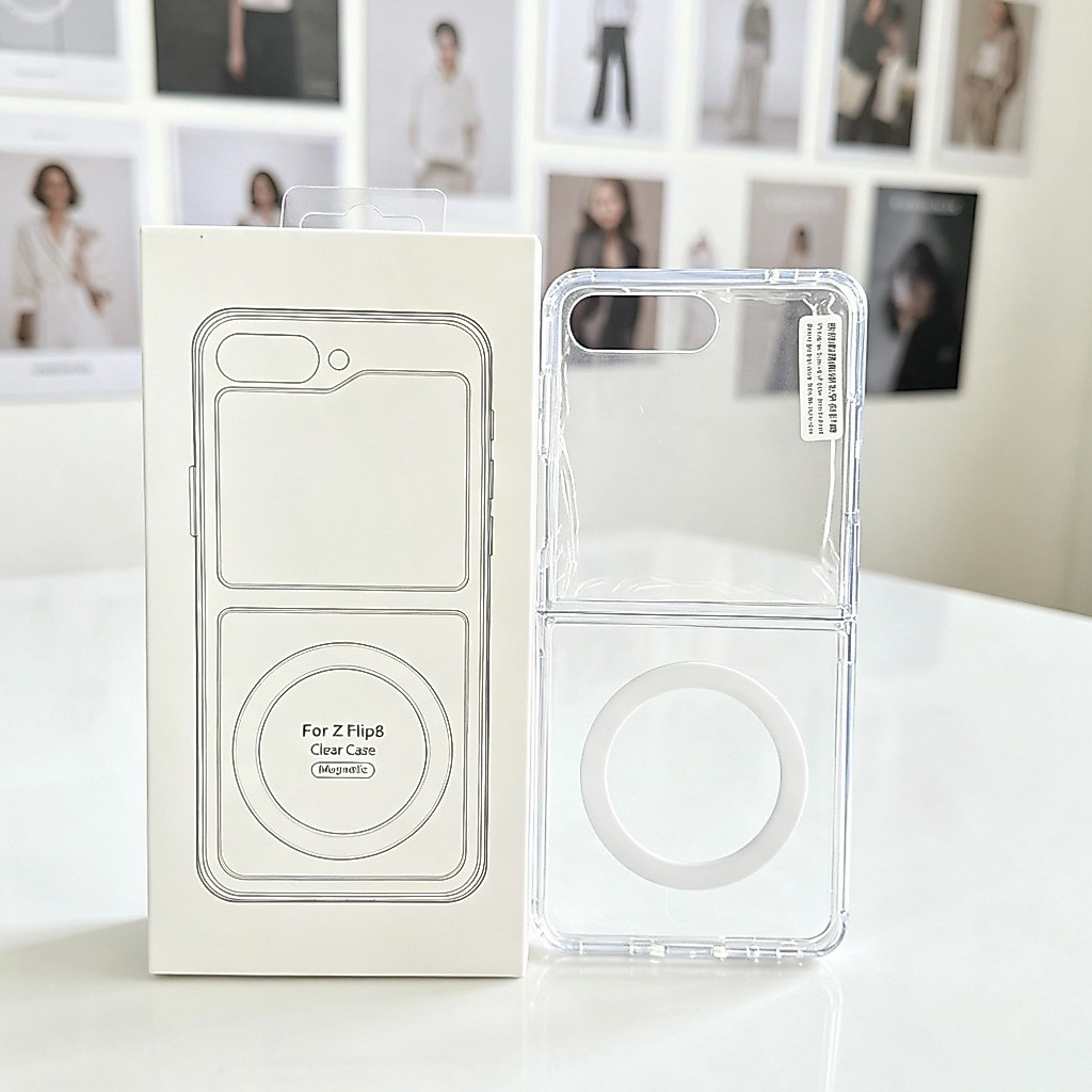 Magnetic series เคสใส สำหรับ SAMSUNG Z flip8 ชาร์จไร้สาย TPUใส สินค้าพร้อมส่งจากไทย