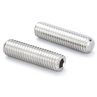 [RL] M3-M12 ส่งด่วน ตัวหนอน ปลายตัด สแตนเลส 304 หกเหลี่ยม สกรู Hex Socket Set Screw Stainless Steel M4 M5 M6 M8 M10 M12