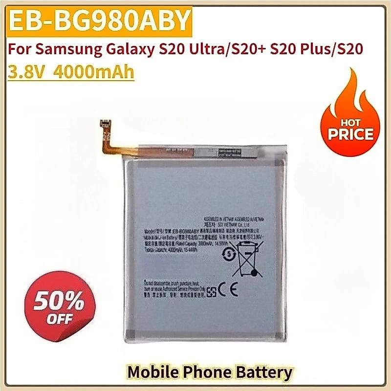 ใหม่เปลี่ยนแบตเตอรี่โทรศัพท์มือถือ EB-BG988ABY EB-BG985ABY EB-BG980ABY สําหรับ Samsung Galaxy S20 Ul