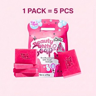 5pcs Per Pack Beauty White Soap 70g Whitening Anti Aging Soap