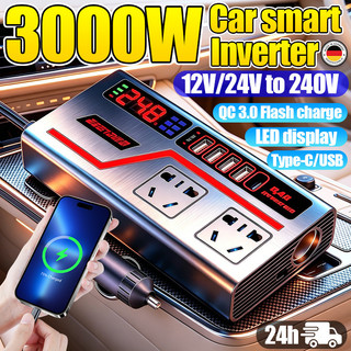 Car power Inverter Multifunctional 10port output PD charging QC 3.0 USB/Type C Charger any car model