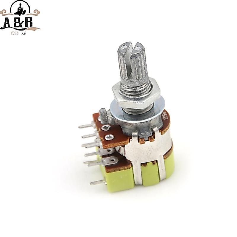 [A&B] B50K 50K Dual Linear Taper Volume Control Switchesometer Switch {vn}