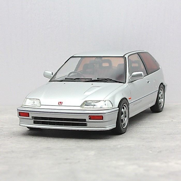 TRIPLE-9 1: 18 โมเดลรถ Honda Civic รุ่นสองส่วน Honda Civic EF-3 Si 1987