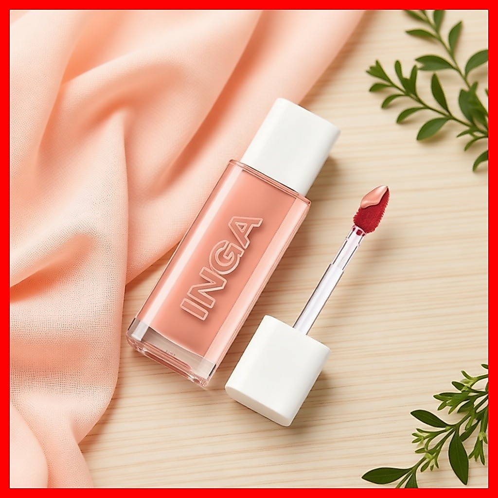 [inga] Water Glow Lip Tint, Bear Peach, 1 ชิ้น / Korean Lip Tint / Vibrant Color / ของแท้ 100% โดย D
