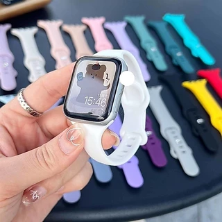 สายซิลิโคนบางสําหรับ แอปเปิล ดู วงดนตรี 44 มม. 40 มม. 45 มม. 41 พิเศษ 49 42 38 44 45 สร้อยข้อมือสําหรับ iดู ชุด 7 8 กับ 3 4 5 6