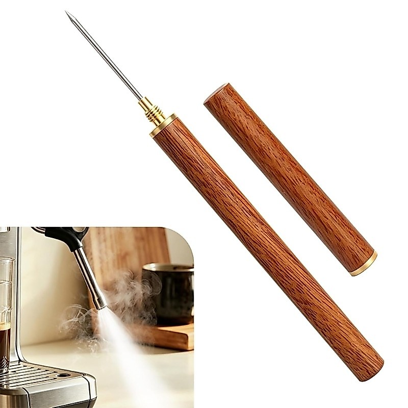 Whi Espresso Steam Wand เข็มทําความสะอาดพร้อมหมวกป้องกันสําหรับ Frother Upkeep