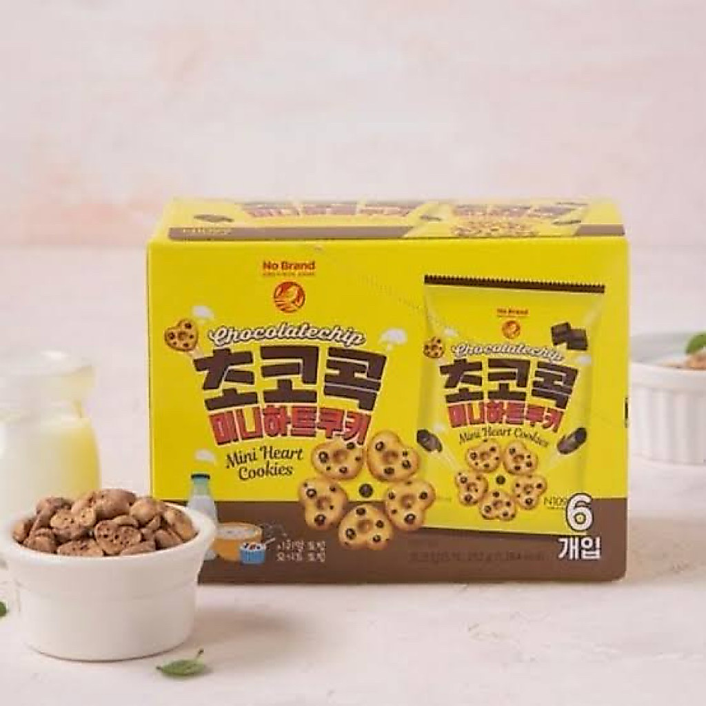 East No brand chocolate chips mini cookies 6แพ็คใน1กล่อง จากเกาหลี