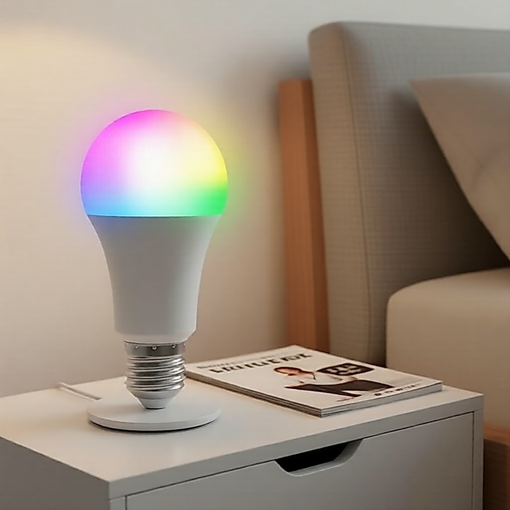 หลอดไฟอัจฉริยะ EWelink LED E27 RGB WiFi 100-240V รองรับการเชื่อมต่อกับ Google Home, Alexa และ SmartT