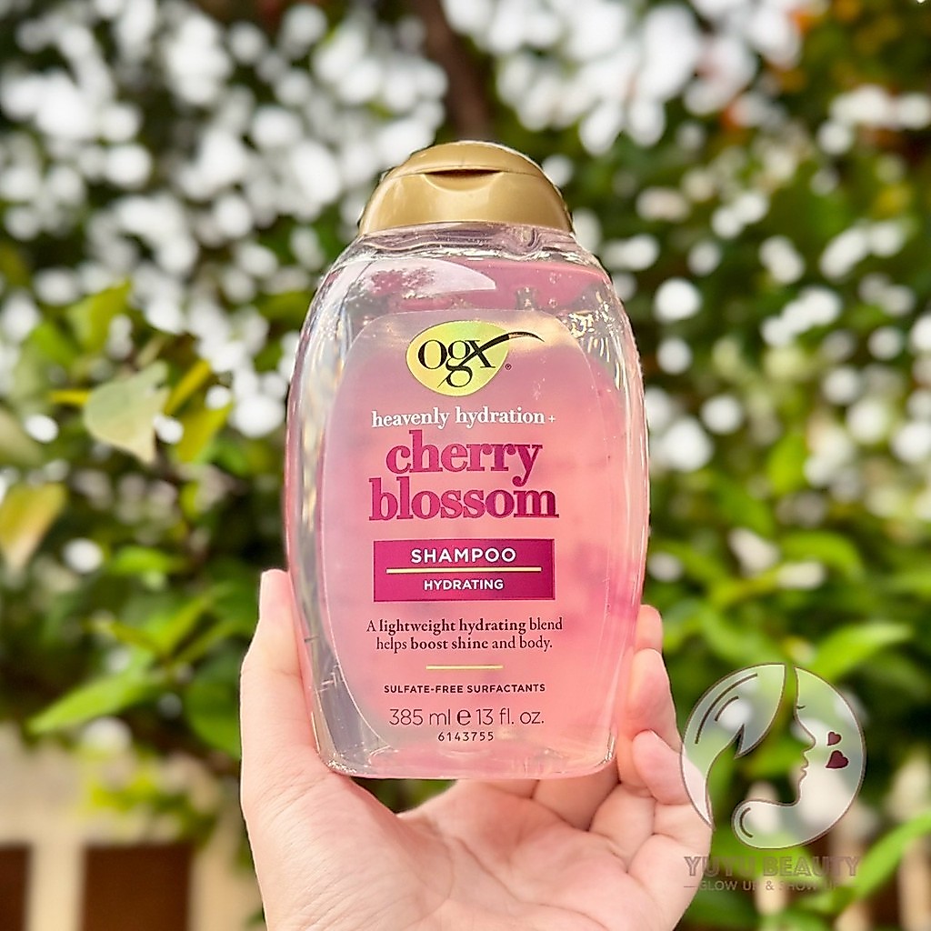 OGX Heavenly Hydrating Cherry Blossoms Shampoo 385ml.