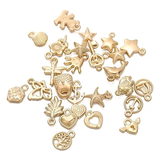 St. kunkka 10 ชิ้นCCB จี้จี้หลายสไตล์ทําสําหรับ DIY สร้อยข้อมือสร้อยคอ