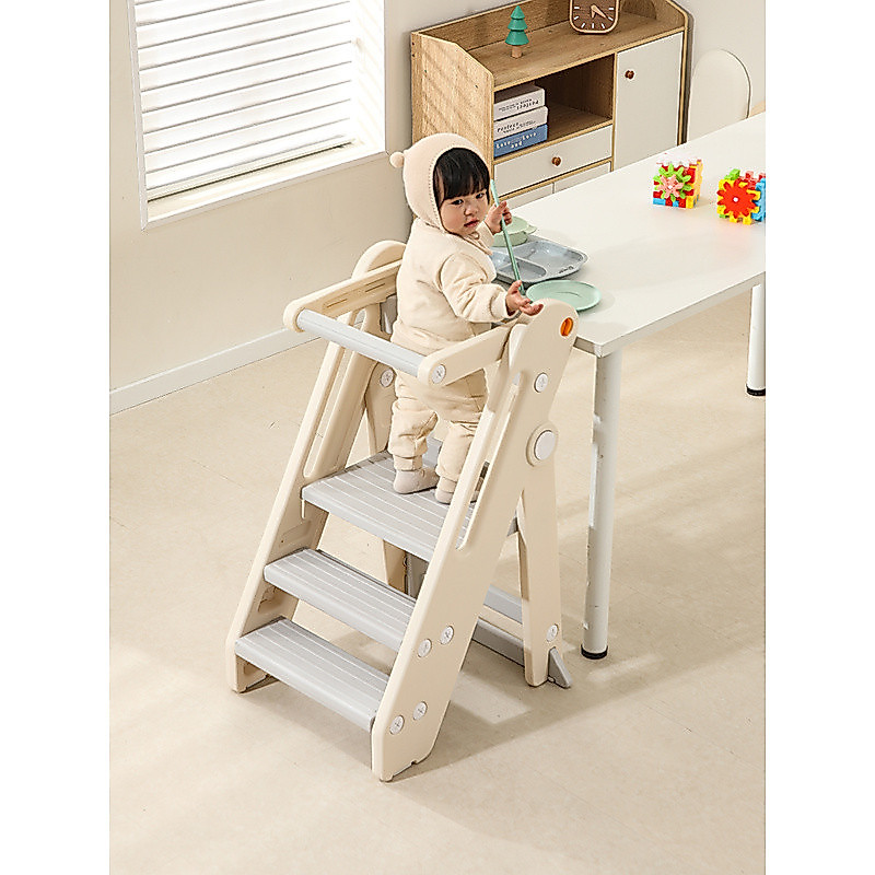 Montessori Learning Tower Baby Wash Step สตูลพับเด็กปีนเขาเท้าขั้นตอนสตูลเด็กล้างบันไดมือ