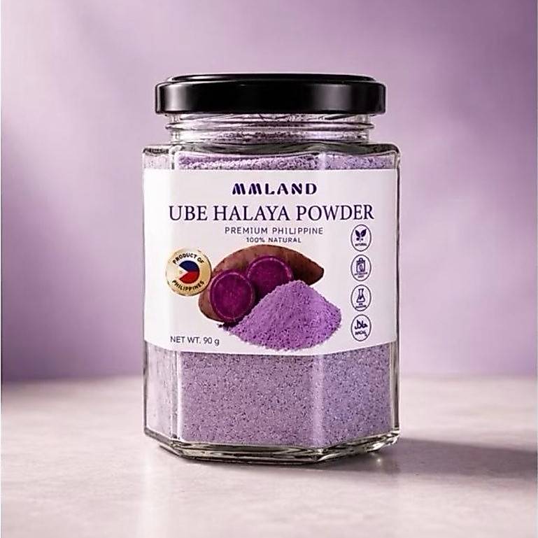 ผงอูเบะ UBE Halaya Powder คุณภาพพรีเมียมจากฟิลิปปินส์ 100% ธรรมชาติ น้ำหนักสุทธิ 90 กรัม