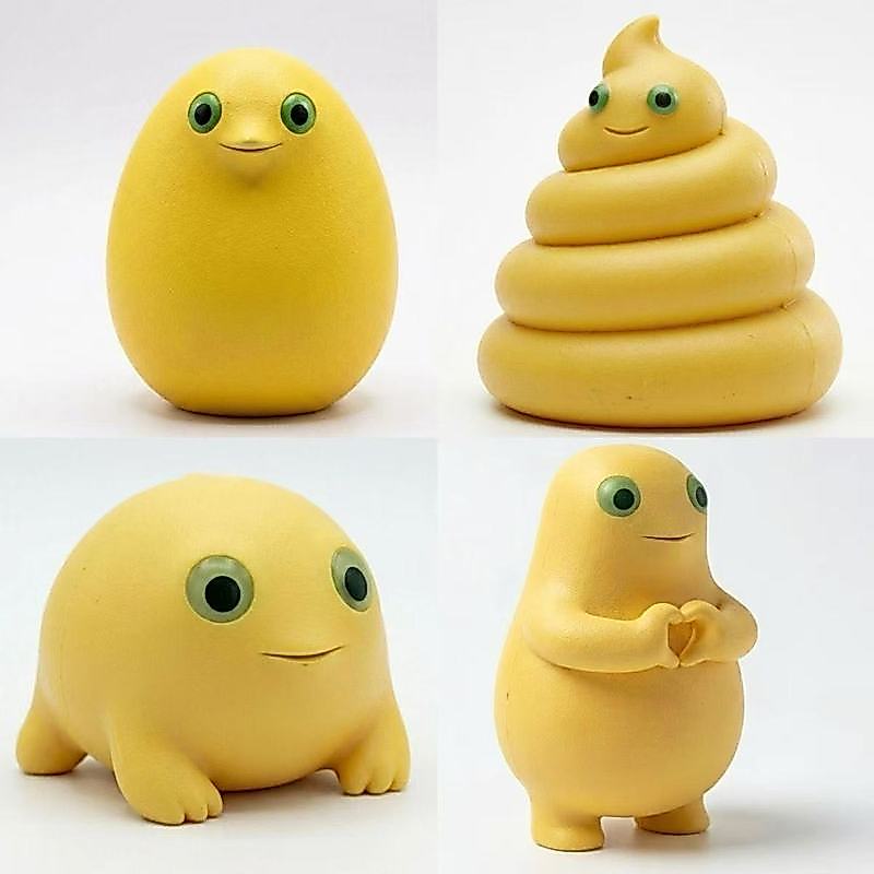 Milk Baby Hunter Hand-Made Cute Thing Hand-Made Baby Frog Huntingบทคัดย่อน่ารักสีเหลืองสไตล์Hand-Mad