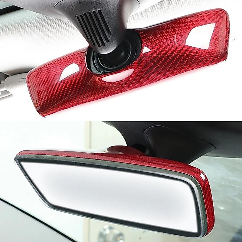 คาร์บอนไฟเบอร์จริงสําหรับ Tesla รุ่น 3 Y 3 + ฝาครอบกระจกมองหลัง 3K 240G Handmade กระจกมองหลังใหม่ Mo