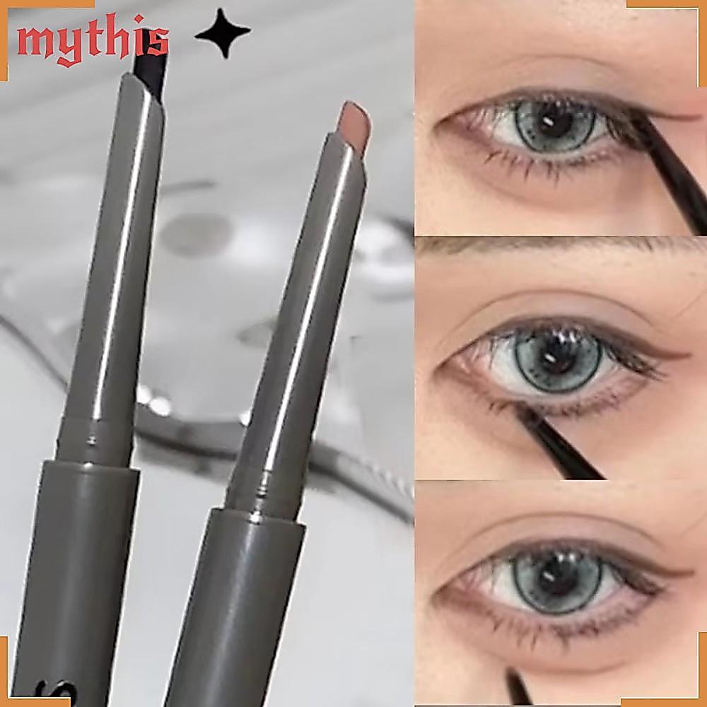 MYTHIS Rose Red Eyeliner, Matte Waterproof Formula Wine Red Eyeliner, Silky Long-lasting Easy To Col