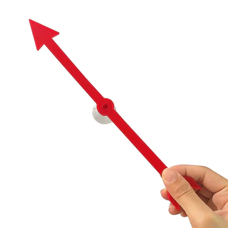 Arrow Spinner การเรียนรู้ของเล่นสําหรับ Homeschool Party พลาสติก Arrow ถ้วยดูด DIY Pointer เกมแผ่นเสียงดิจิตอลช่วยสอน