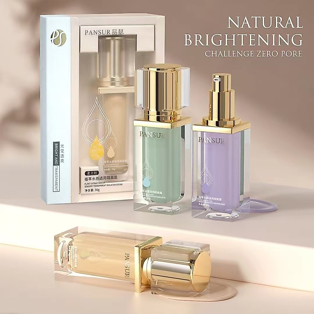 Pinse Plant Extract Water-Feel Translucent Base Cream คอนซีลเลอร์ Brighten Skin Tone ที่มองไม่เห็น P