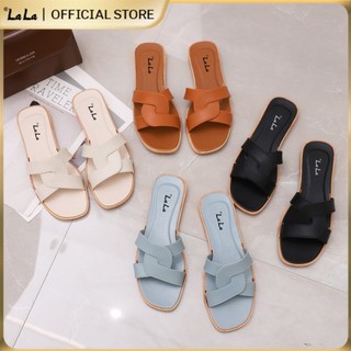 【LaLa】NEW LALA SHOES ITEM Bestseller Korean fashion Style flat slippers for women (Standard size)