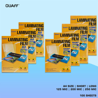 QUAFF Laminating Film Short / A4 / Long Size (100sheets)