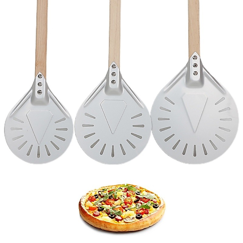 HL Pizza Turning Peel สําหรับอบขนมปังพิซซ่าโฮมเมดพร้อมที่จับใช้งานได้จริง