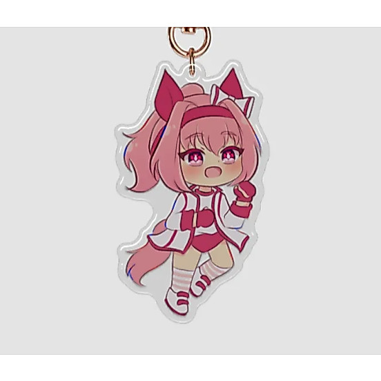 Haru Urara (umamusume) พวงกุญแจอะคริลิคใส Epoxy muadecorshop