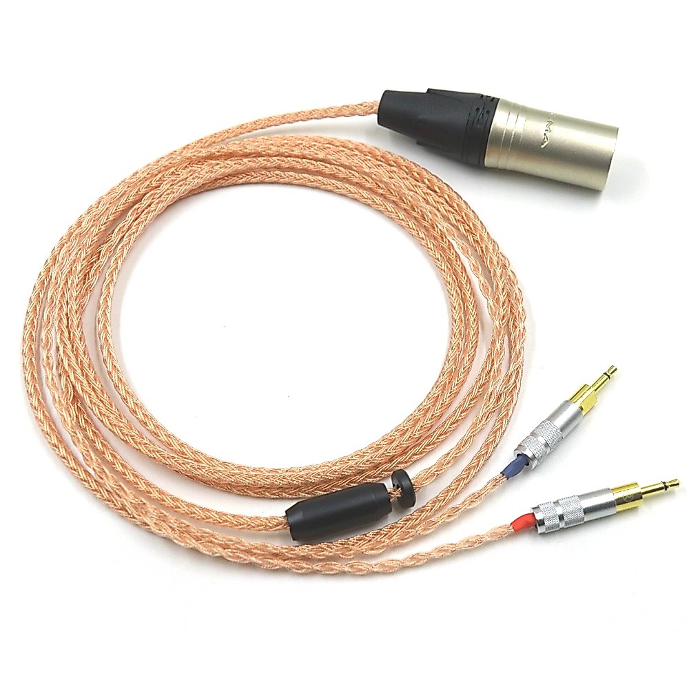 SENNHEISER 16 Core Essence หดทองแดง Balance 3.5 Xlr 4.4 ชายคู่ 2.5 มม.สายหูฟังสําหรับ senheiser hd70