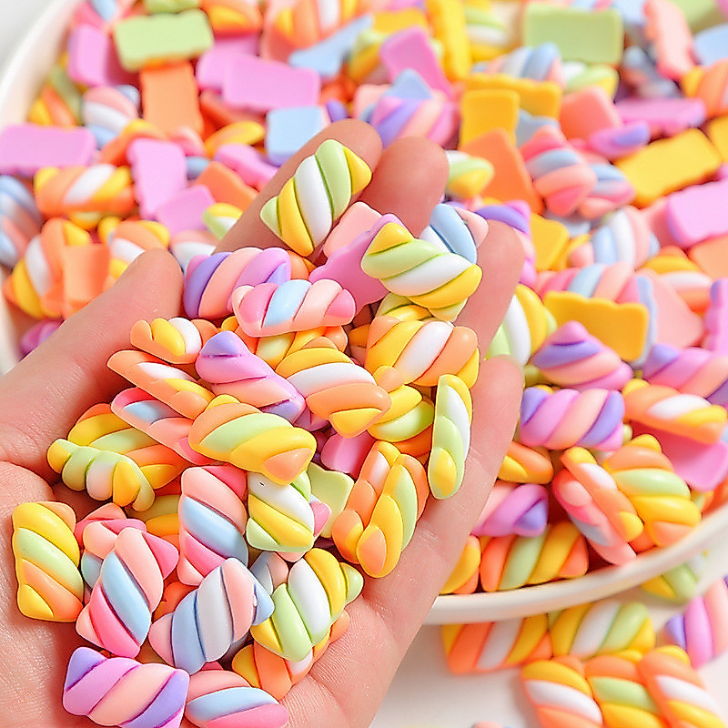 20 ชิ้น/เซ็ตผสมสีเลียนแบบ Marshmallow เรซิ่น Flatbacks DIY ครีมกาวคลิปผมเคสโทรศัพท์เครื่องประดับหัตถกรรมอุปกรณ์