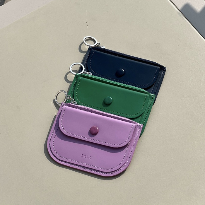 [BILLIC] Mia Half Moon wallet, Card wallet, Zipper wallet, Coin purse, Coin Coin holder & Purse, Cut