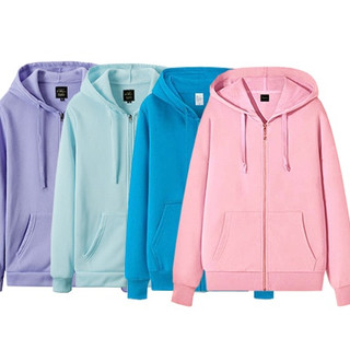 Jacket women Korean clothes sweater unisex plain hoodie jacket with zipper for women