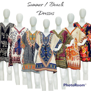 PLUS SIZE SILK SUMMER / BEACH DRESSES THAILAND MADE
