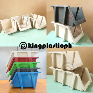 1pc Stackable Bin Boxes Storage Organizer for Supplies, Tools & Medicines kingplasticph
