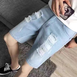 Est toi High quality maong shorts Tattered denim short for men