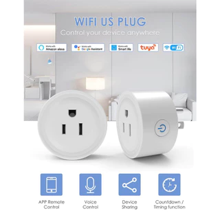 Wifi สมาร์ทปลั๊กซ็อกเก็ต 10A/20A TUYA/Smart life APP รีโมทคอนโทรลชุดการสอนจับเวลาบันทึกการใช้ไฟฟ้า Voice control ผ่าน alexa google home