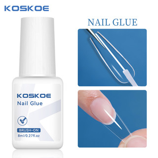 【Ready Stock】KOSKOE 8ml Nail Tips Glue Adhesive Acrylic False Tips Press on Rhinestone Glue