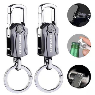 Custom lettered Keychain 4 in 1 Heavy Duty Keychain Rotating Keyring Bottle Opener Keychain