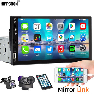 Car Radio Stereo 1 Din 7inch MP5 Player Audio AUX USB Mirro Link Bluetooth Hands Free Phone Call with Rear Camera  Remote