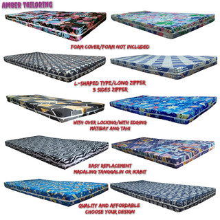 2,3, and 4 inches Foam Cover (Balot)/Semi Cotton/LShaped Zipper/All Sizes Available