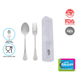 Home Gallery High Grade Plated Inox Stainless Steel Cutlery Set with Case 2.5mm Thickness