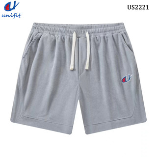 UNIFIT Men's Corduroy Sweat Shorts Above the Knee US2221